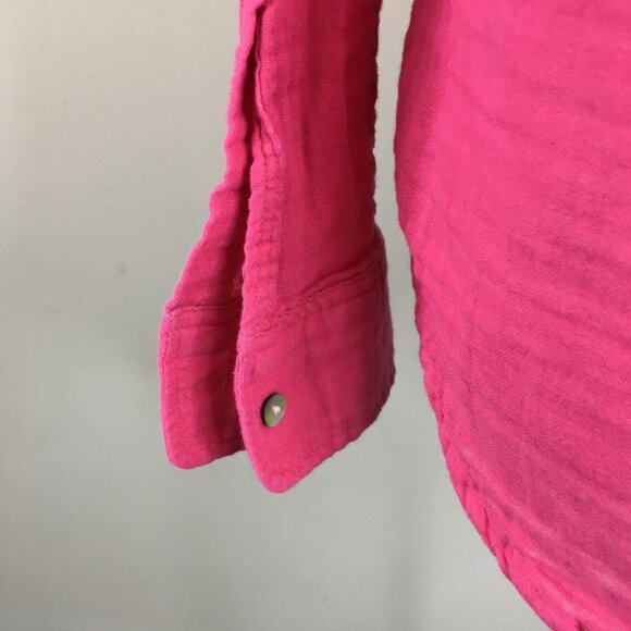 RAILS Hibiscus ELLIS Breezy Lightweight Cotton Gauze Long Sleeve Button Shirt - Picture 10 of 10